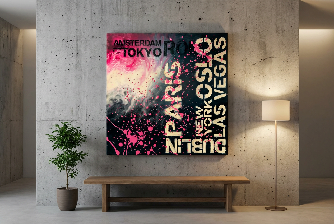 City Mix – Weltstädte Schrift Schablone - 4 Größen – Bild 4