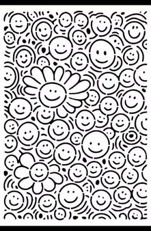 Happy Smiles – Gute Laune Muster - 4 Größen