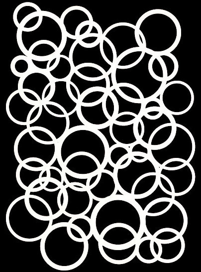 Kreiszauber – Overlapping Circles Schablone - 4 Größen