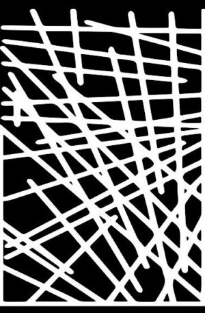 Crossed Lines – Dynamisches Linienmuster - 4 Größen
