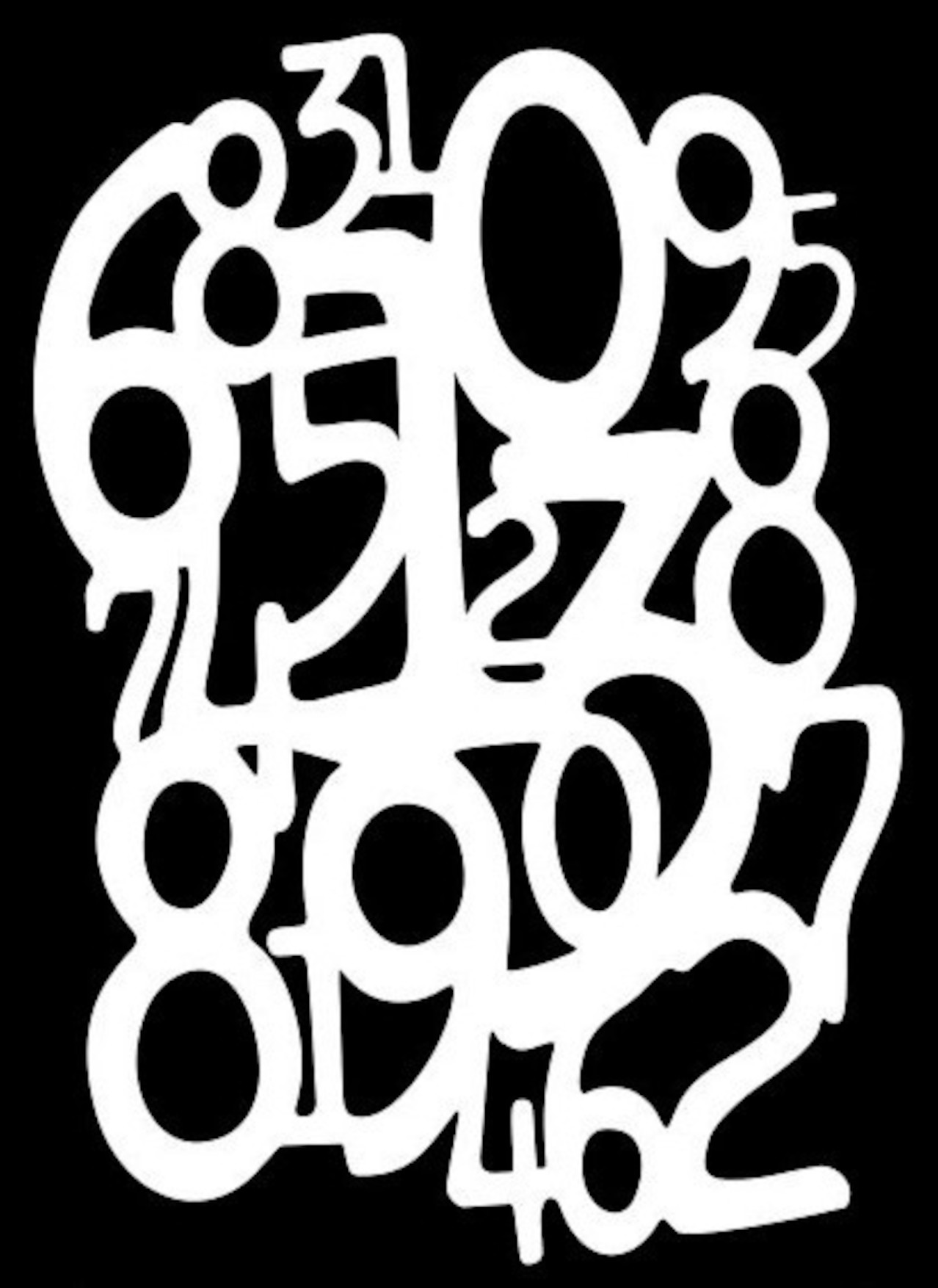 Creative Numbers – Künstlerische Zahlenschablone - 4 Größen