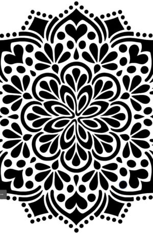 Herzornament Mandala – Filigranes Muster - 4 Größen müßen geändert werden da quadratisch! Masse kommen noch!