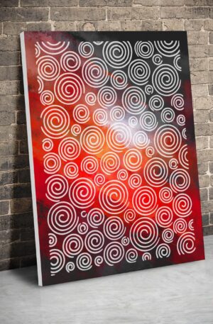 Spiraltanz – Abstrakte Spiralen-Schablone - 4 Größen