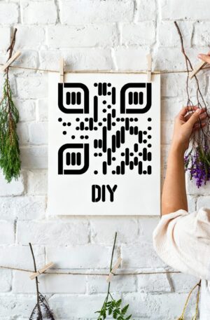 Kreatives QR-Code Kunstdesign – DIY Edition - 4 Größen