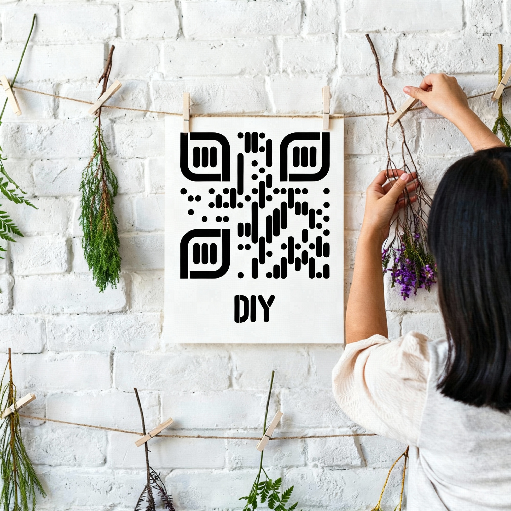 Kreatives QR-Code Kunstdesign – DIY Edition - 4 Größen