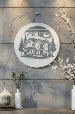 "Pure Home Vibes" -  Liebe - Love - Selbstklebende Siebdruck-Schablone