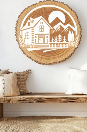 „Heimatliebe“ - Chill Zone - Zweisamkeit - Selbstklebende Siebdruck-Schablone